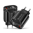 PD20W Mobile Fast Charging Charger 5V4A US, European, and British Standard Speed Matching Device PD+QC3.0 Travel Charging Head - TrendTrove