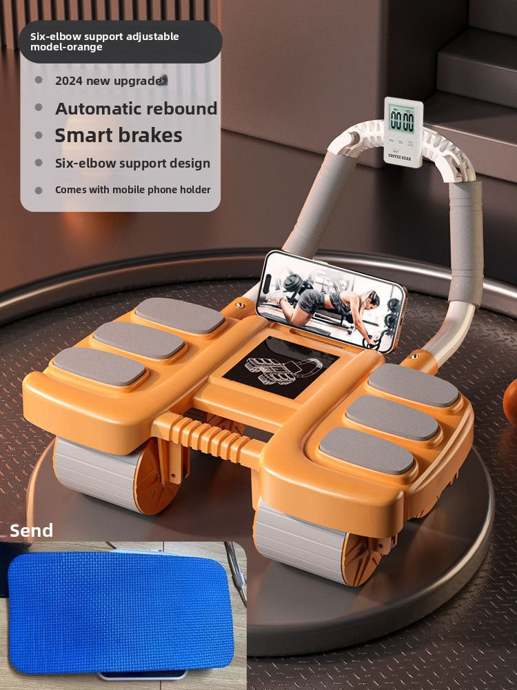 Four-Wheel Automatic Rebound Abdominal Exercise Wheel