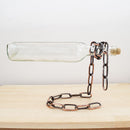 Suspended wine bottle decoration