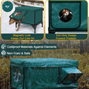 Outdoor heated and insulated cat bed