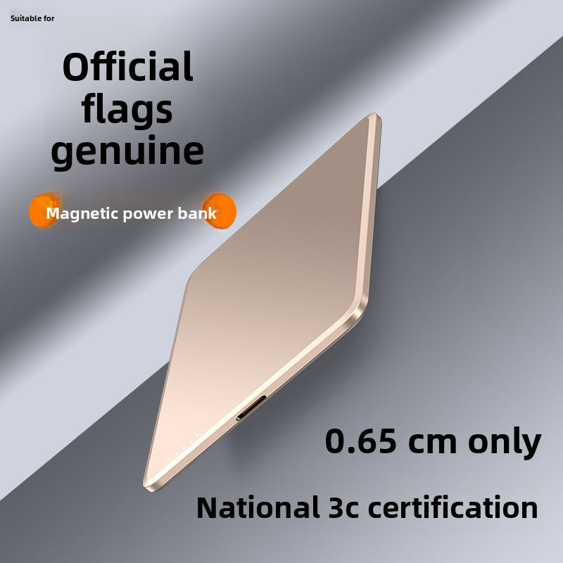 Thin and light magnetic wireless power bank