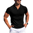 Men's T-shirts with lapel and V-neck