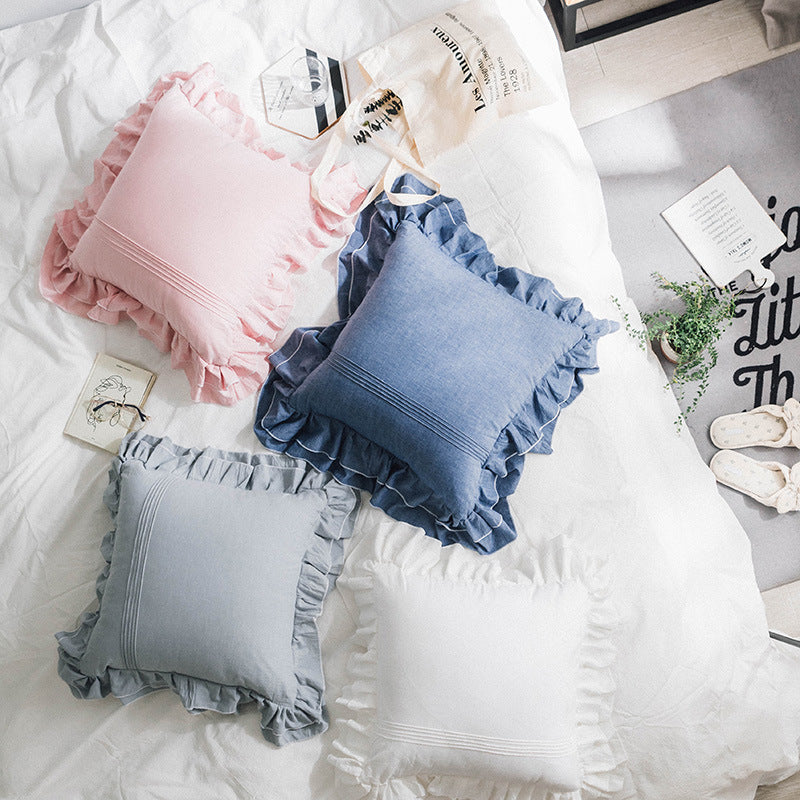 Pure Cotton Ruffled Pillowcase