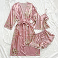 Satin Nightgown Light Printed