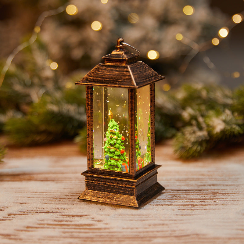Christmas Glowing Candle Lamp Desktop Decoration