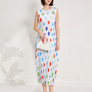 Vestido de lunares coloridos para mujer de verano