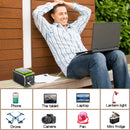 110V Camping Power Station,148Wh 200 W Solar Generator,40000mAh Emergency Power Supply Home Battery Backup For Camping