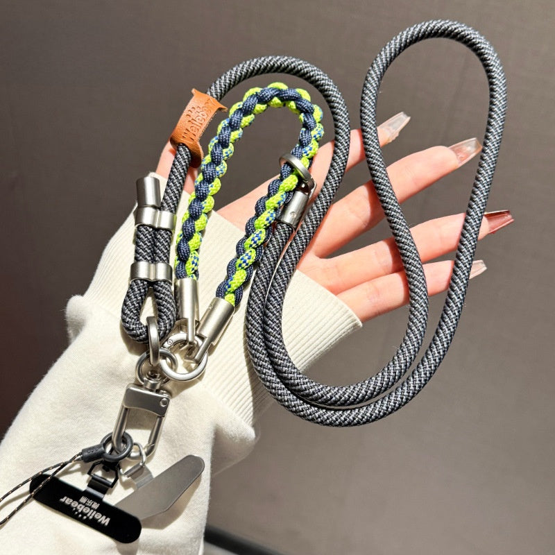 Adjustable mobile phone lanyard