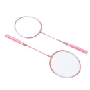 Badminton Rackets Pink Professional Separate Iron Alloy Badminton Rackets for Beginners Student Training