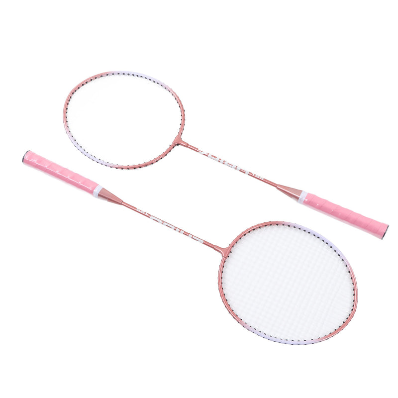 Badminton Rackets Pink Professional Separate Iron Alloy Badminton Rackets for Beginners Student Training