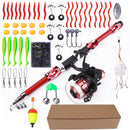 FISHKING Telescopic Fishing Rod Set with Reel and Accessories