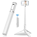 New 150cm Long Selfie Stick Tripod Carbon Fiber Plastic Detachable Remote Control AB202 Max Phone Compatibility Rotatable - TrendTrove