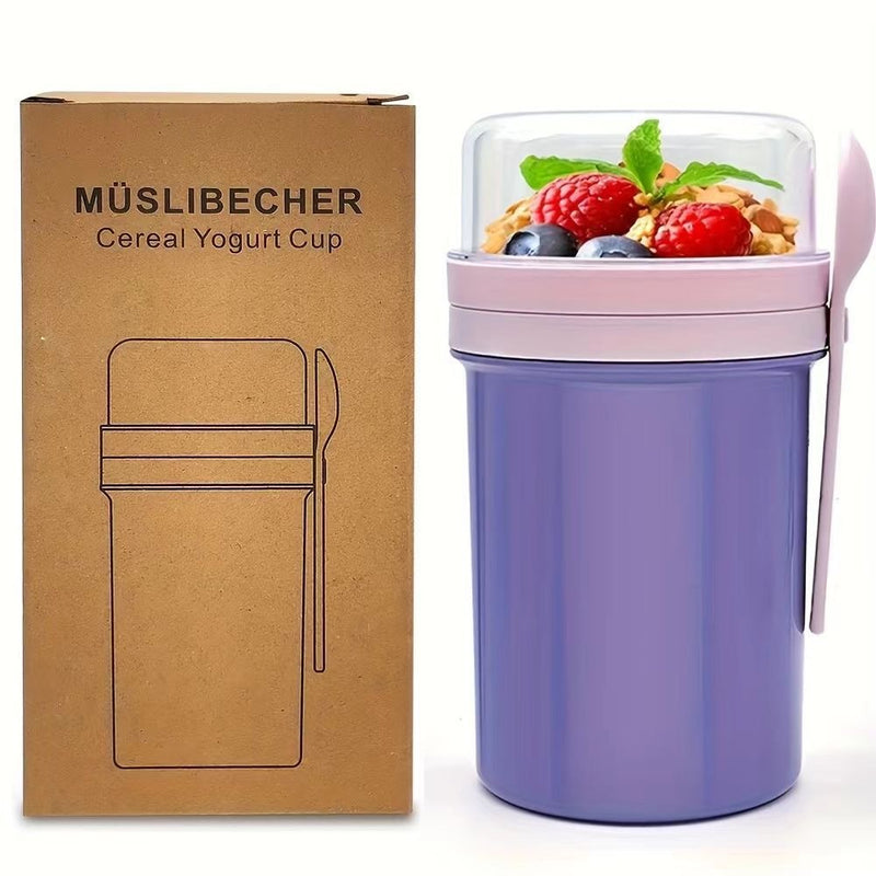 Double-layer portable yogurt cup
