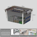 Portable Multi-Layer Transparent Medicine Storage Box