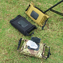 Outdoor camping wet tissue paper box camouflage waterproof canvas tissue bag square hand-held tissue storage bag - TrendTrove