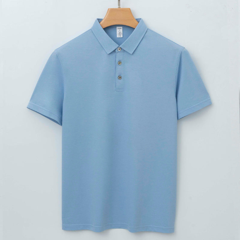 Tencel Draped No-Iron Polo Shirt