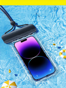 Baseus Mobile Phone Waterproof Bags with Touch Screen Swimming and Rafting Equipment Snorkeling Water Park Underwater Photography Waterproof Sets of Bags