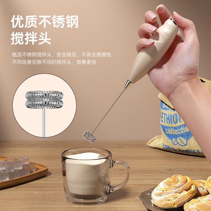 Handheld Electric Milk Frother for Coffee and Milk