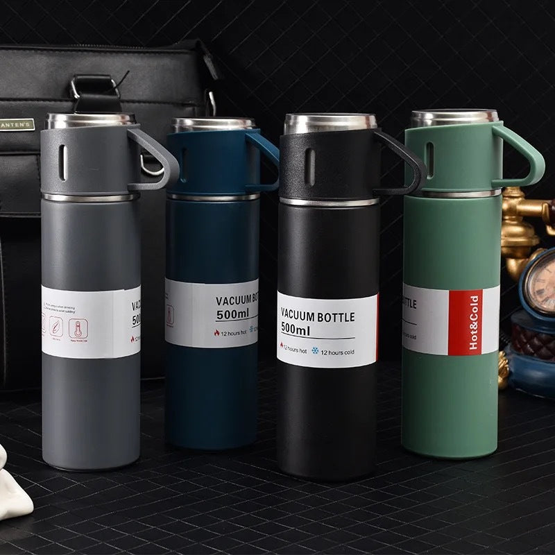 Travel cup vacuum insulated coffee cup