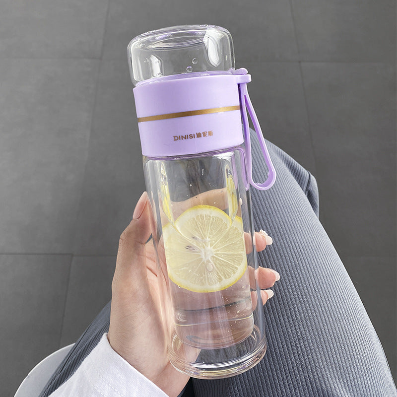 Double-Layer Insulated Glass Tea Cup