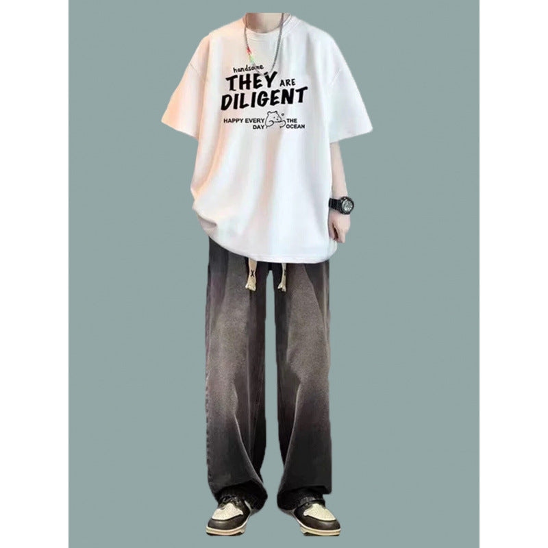 Men's T-shirt and jeans