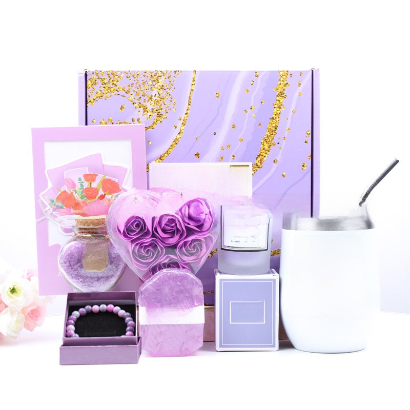 Pink and Purple Spa Gift Box Set