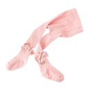 Spring And Autumn New Children's Pantyhose Bow Cotton White Baby Socks Medium Thick Foreign Girl Leggings - Suni