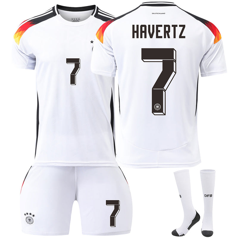 Germany home No. 13 Muller European Cup jersey 7 Havertz 8 Kroos football uniform men's suit - TrendTrove