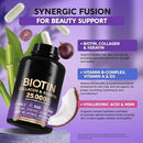 Biotin Hair Growth Supplement Capsules