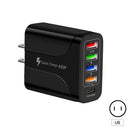 4USB+Type-C mobile phone charger PD18W 5-in-1 charging head 48W charger PD interface charger - TrendTrove