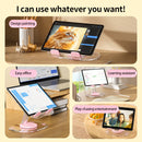 Multi functional adjustable lifting creative mobile phone support stand, desktop live streaming 360 ° rotating tablet stand, universal - TrendTrove