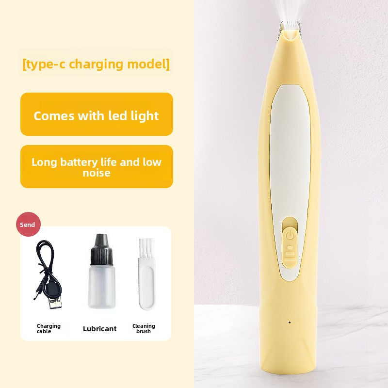 Pet Electric Hair Clipper with LED Light and Low Noise