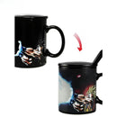 Cute Student Ceramic Heating Temperature Sensing Cup Christmas