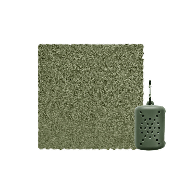 Quick-Dry Sports Towel with Portable Silicone Storage Bag