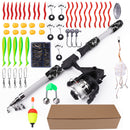 FISHKING Telescopic Fishing Rod Set with Reel and Accessories