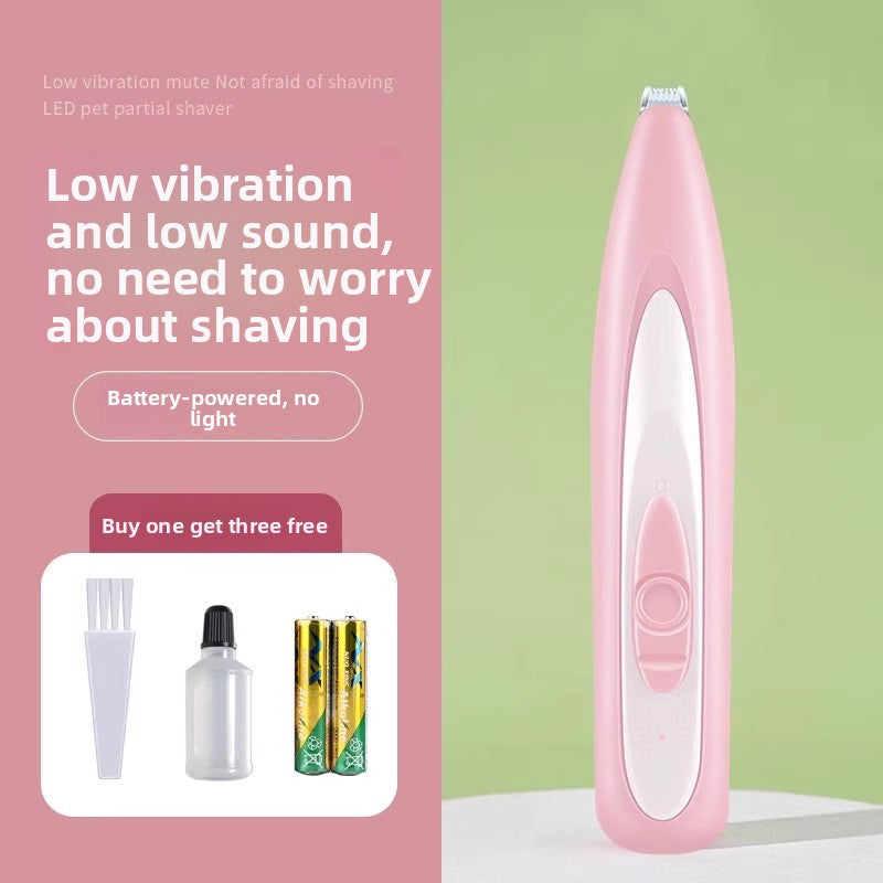 Pet Electric Hair Clipper with LED Light and Low Noise