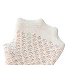 Children's Socks Combed Cotton Girl Baby Bow Princess Socks Hollow Mesh Dance Socks - TrendTrove