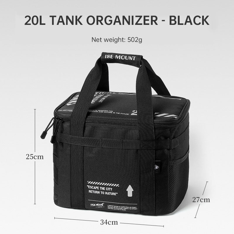 Outdoor Large Capacity Storage Bag 20L Set Pot Cooker Collision Resistant Multifunctional Portable Gas Tank Storage Bag Camping - TrendTrove