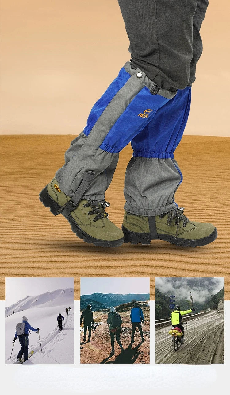 Outdoor mountaineering snow waterproof snowshoe cover hiking desert sandproof foot cover leg warmers for both men and women - TrendTrove