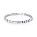925 Silver Moissanite Tennis Chain Bracelet Necklace