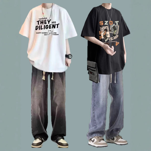 Men's T-shirt and jeans