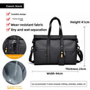 Water-Repellent Large-Capacity Travel Tote Bag with Dry/Wet Separation