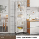 Multi-level kitchen storage rack