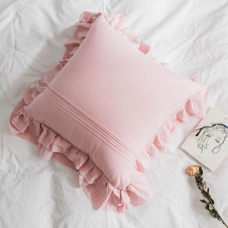 Pure Cotton Ruffled Pillowcase
