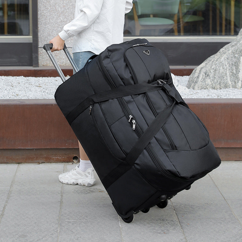 Expandable Water-repellent Trolley Duffel Bag