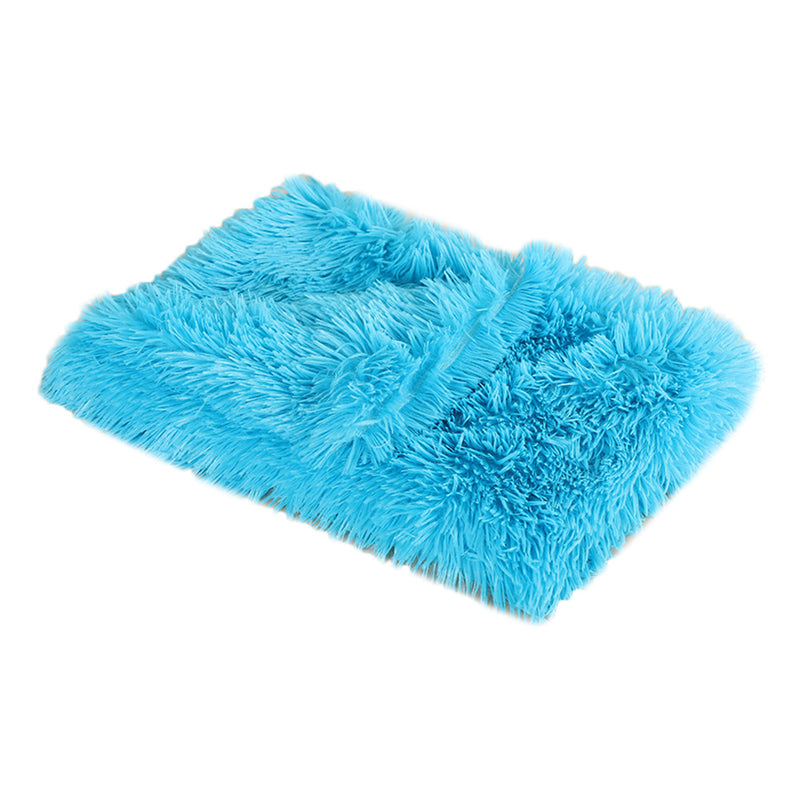 Plush Pet Blanket for Dogs and Cats, Warm Long Hair Indoor Bed Mat