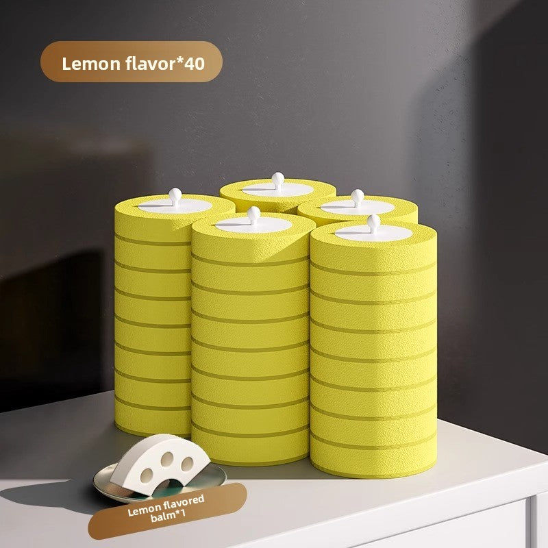 Disposable Wall-mounted Toilet Brush with Replaceable Heads