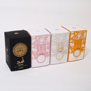 The perfume leaves a lasting fragrance