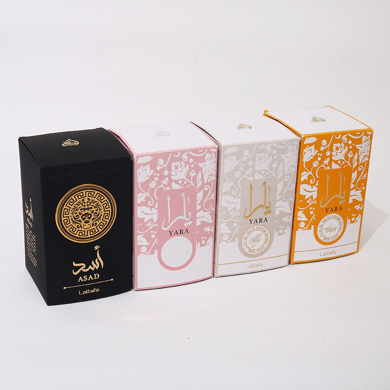 The perfume leaves a lasting fragrance