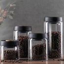 Vacuum Sealed Jar Food Grade Borosilicate Glass Storage Jar Kitchen Dispensing Bottle Tea Coffee Bean Storage Jar